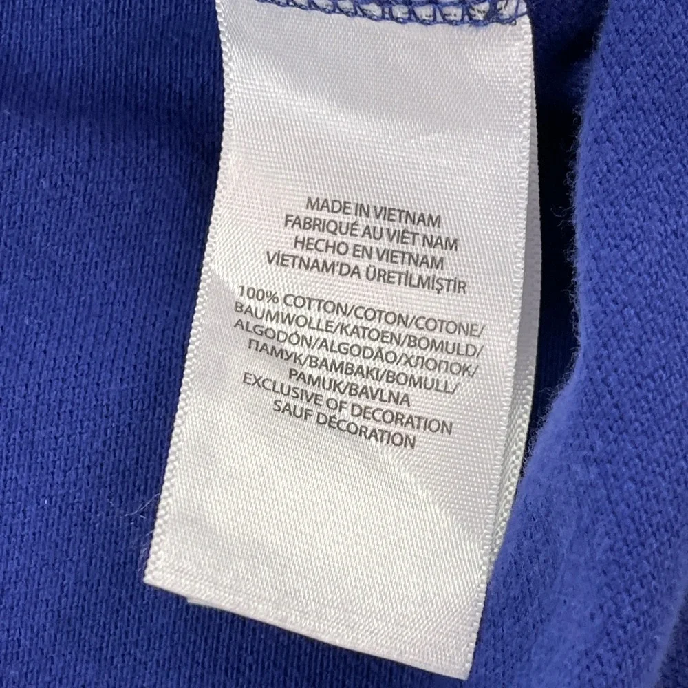 Polo Ralph Lauren Polo Shirt Mens Medium Blue Big Pony Custom Fit Short Sleeve